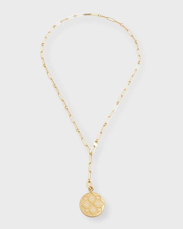 Venetian Princess 18k Diamond Medallion Necklace